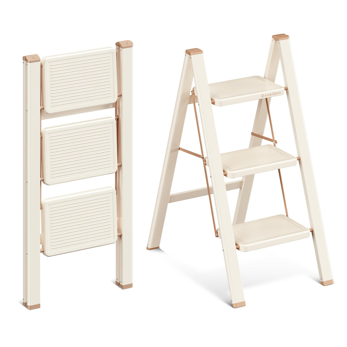 3 Step Folding Ladder with Anti Slip Pedal Y990653