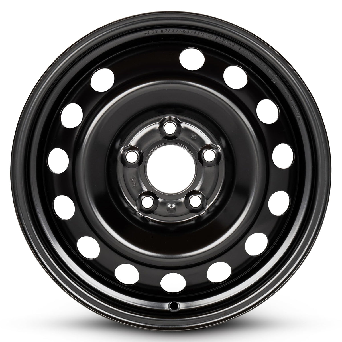 16 Inch Black Painted Steel Rim N410182