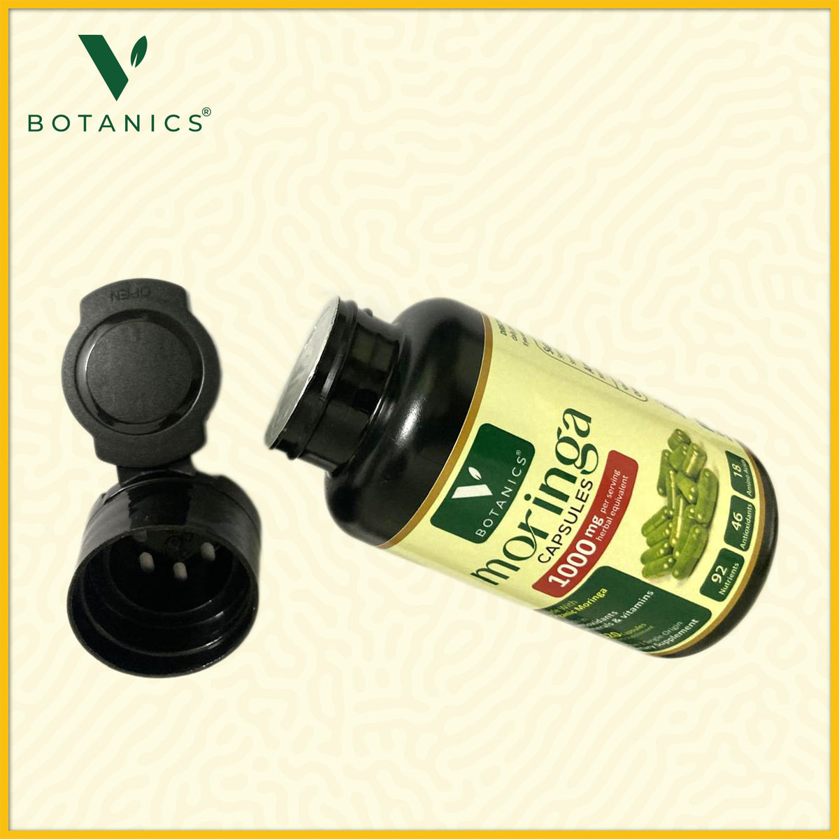 Moringa Powder Capsules 1000 mg 2 Pack 120 Capsules O351900