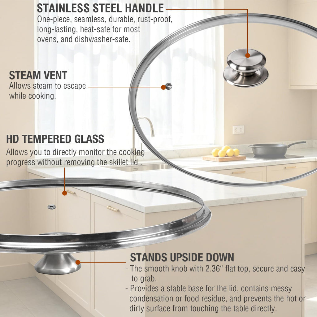 12 Inch Tempered Glass Pan Lid S113205