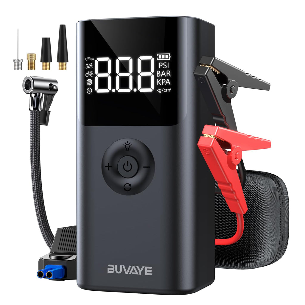 12V Portable Jump Starter with Air Compressor I6689