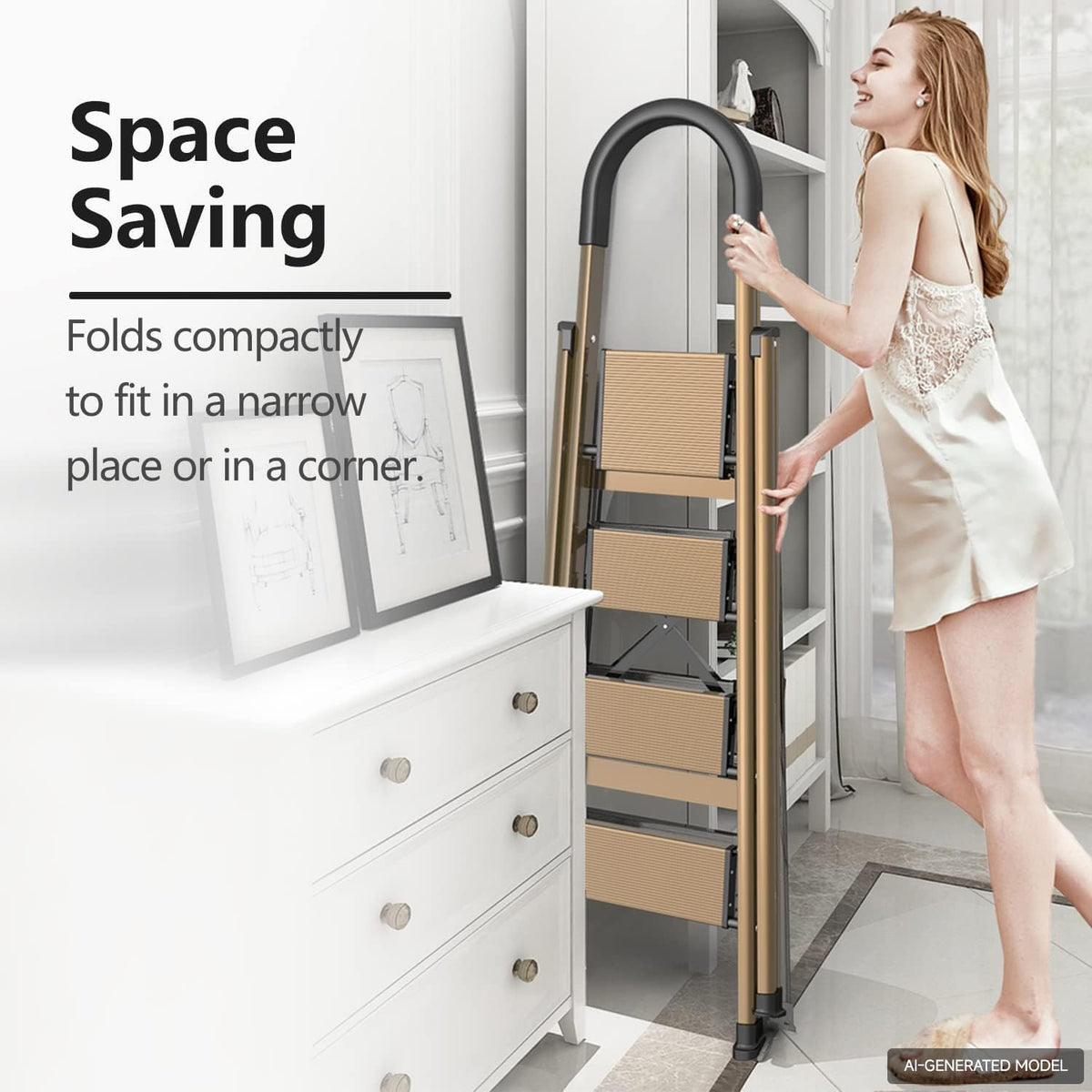 4 Step Folding Step Stool Z407