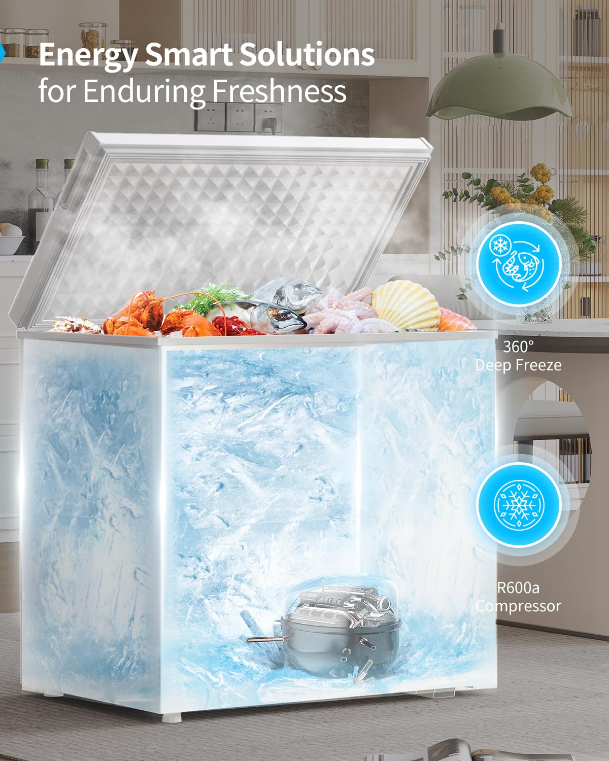 12.0 Cubic Feet White Chest Freezer X4172