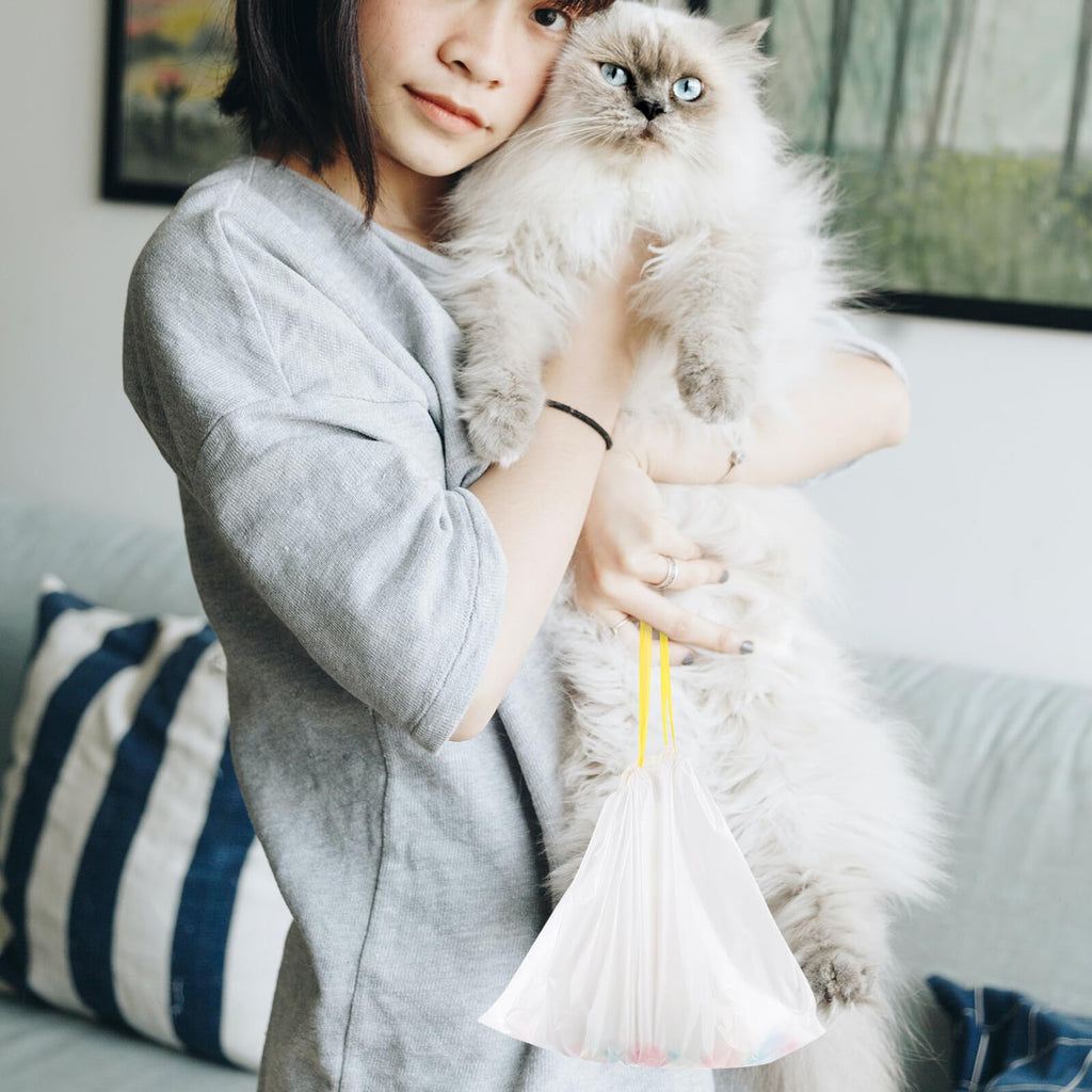 Disposable Drawstring Waterproof Cat Litter Bags S1875