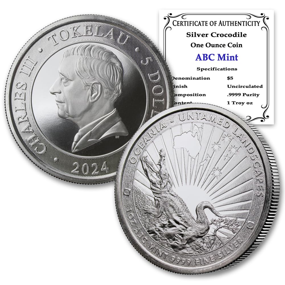 1 oz Silver Crocodile Q1240