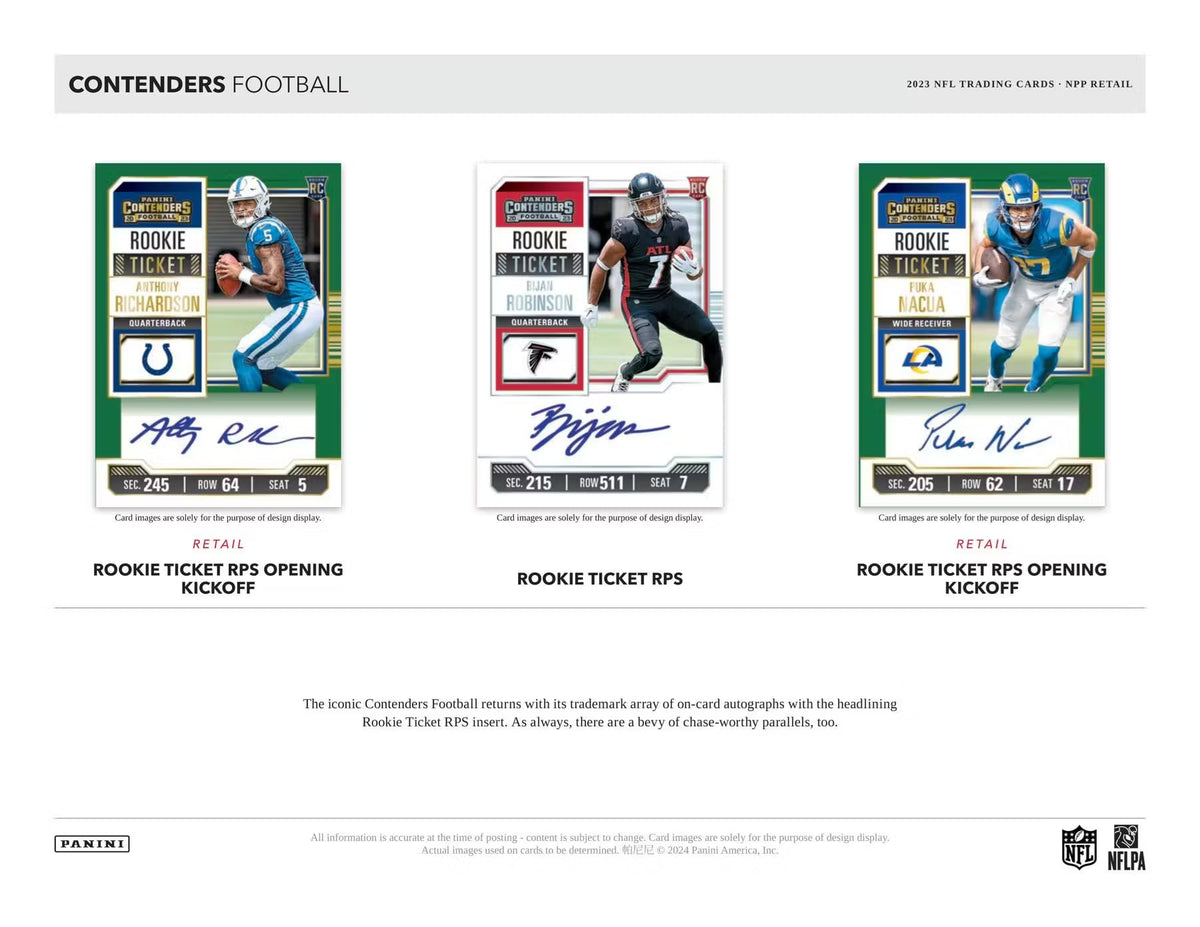Football Trading Card Blaster Box with 5 Packs Q4226