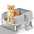 Stainless Steel Litter Box with Lid V921171