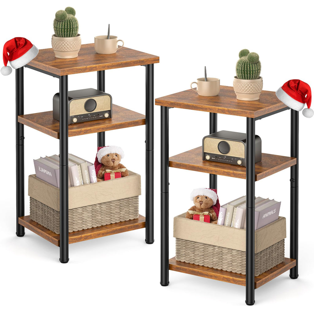 3-Tier Side Tables Set of 2 R356014