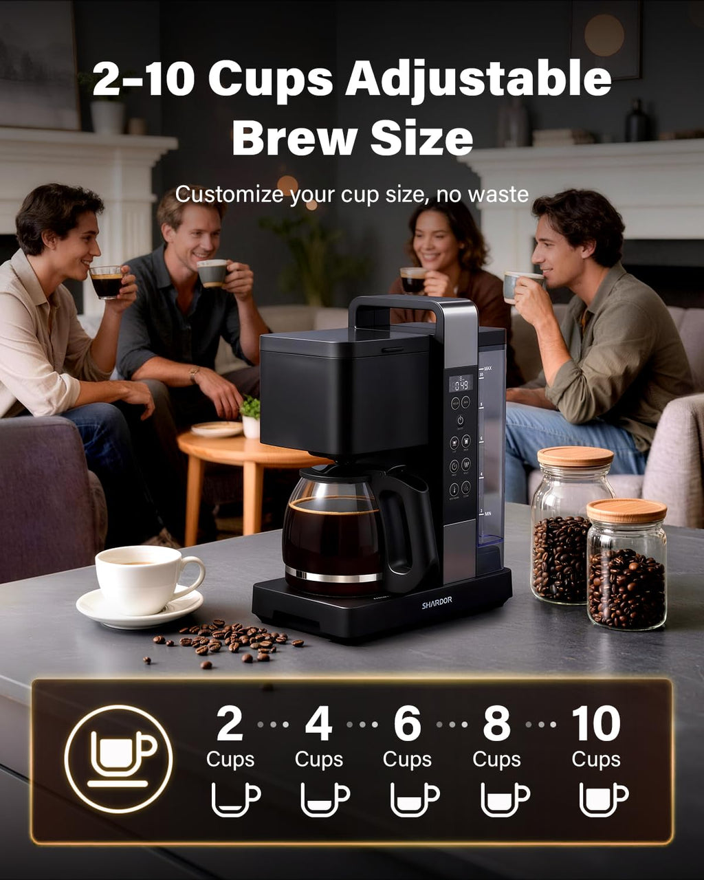 10-Cup Programmable Drip Coffee Maker J11324