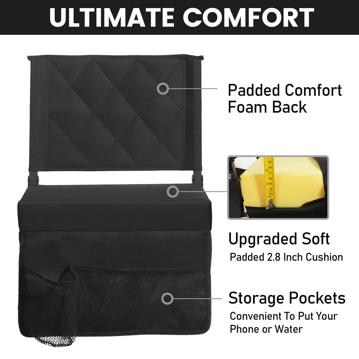 Padded Bleacher Seat Cushion C339