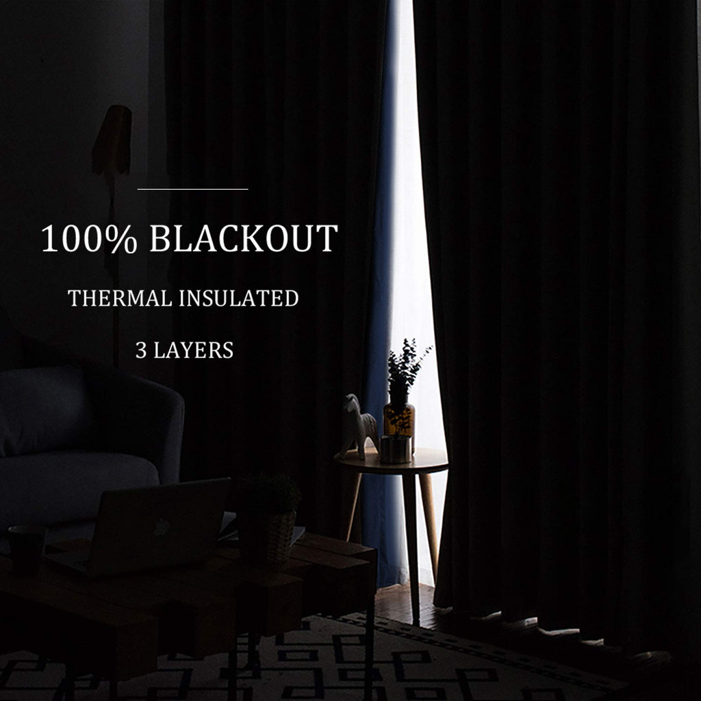 3-in-1 Blackout Room Divider Curtains O1633