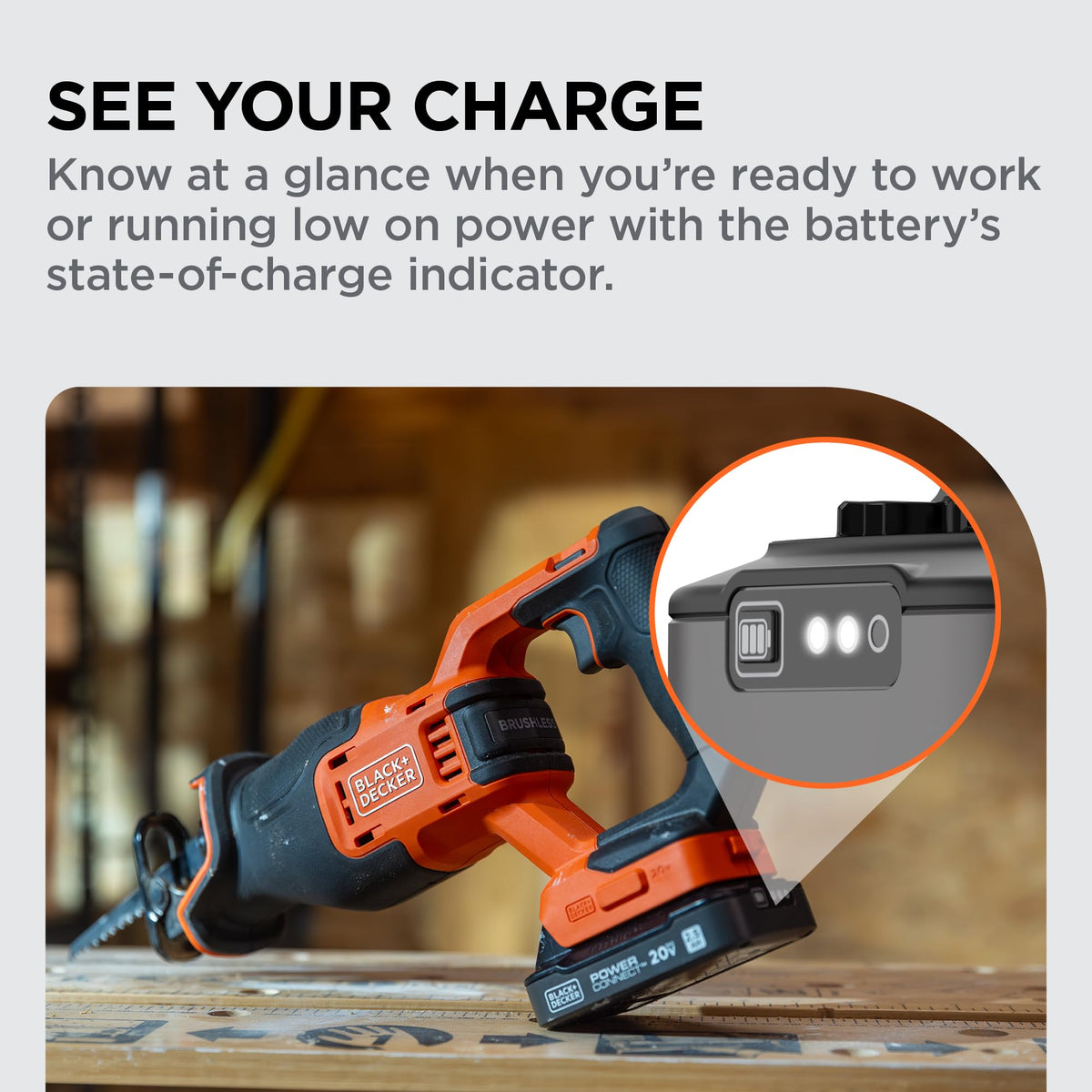 20V MAX Brushless Cordless Reciprocating Saw Kit with 2.5Ah Battery and Charger M555