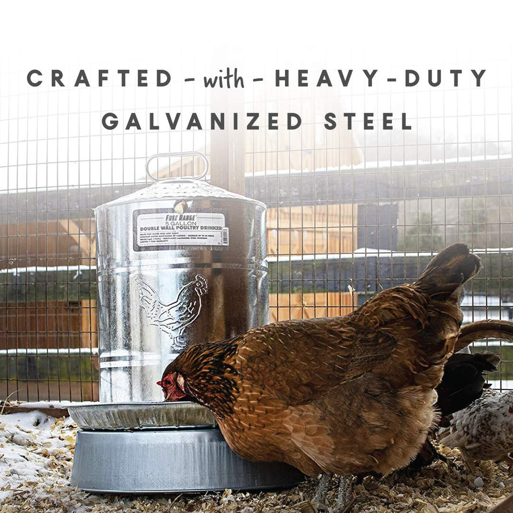 5 Gallons Double Wall Poultry Drinker D3823