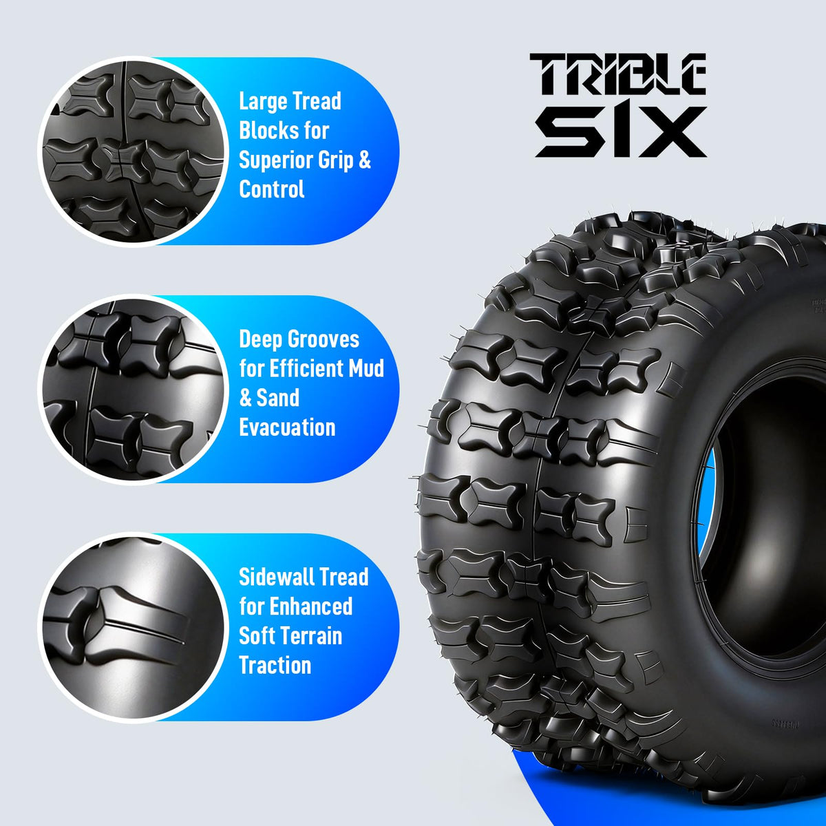 18x9.5-8 All-Terrain ATV/UTV Tires Set of 2 V58440