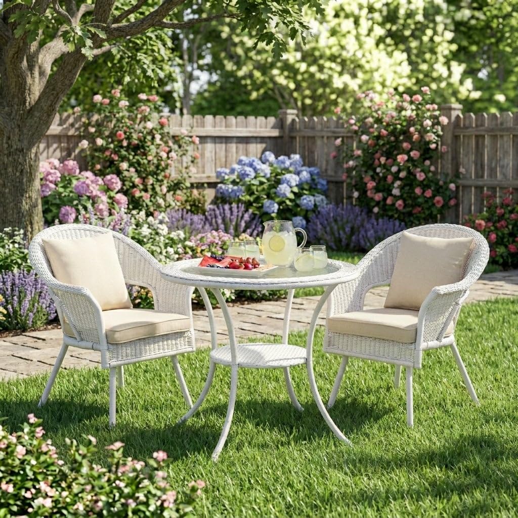 Hand-Woven Resin Wicker Stacking Chair Y491