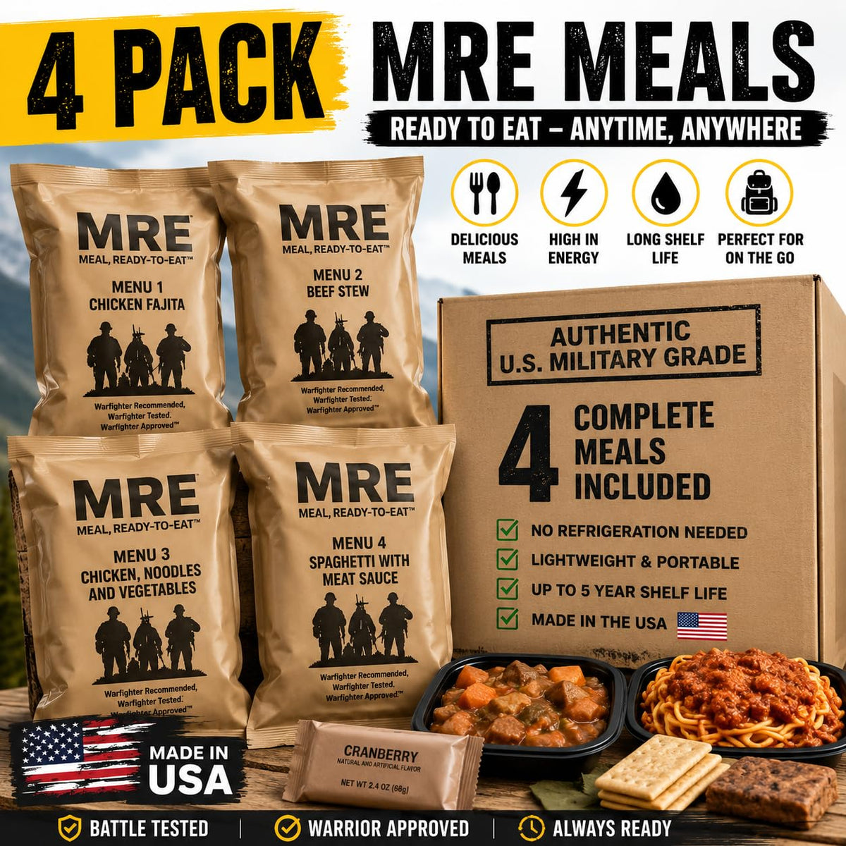 Ready-to-Eat Emergency Meals 2-Pack L88080