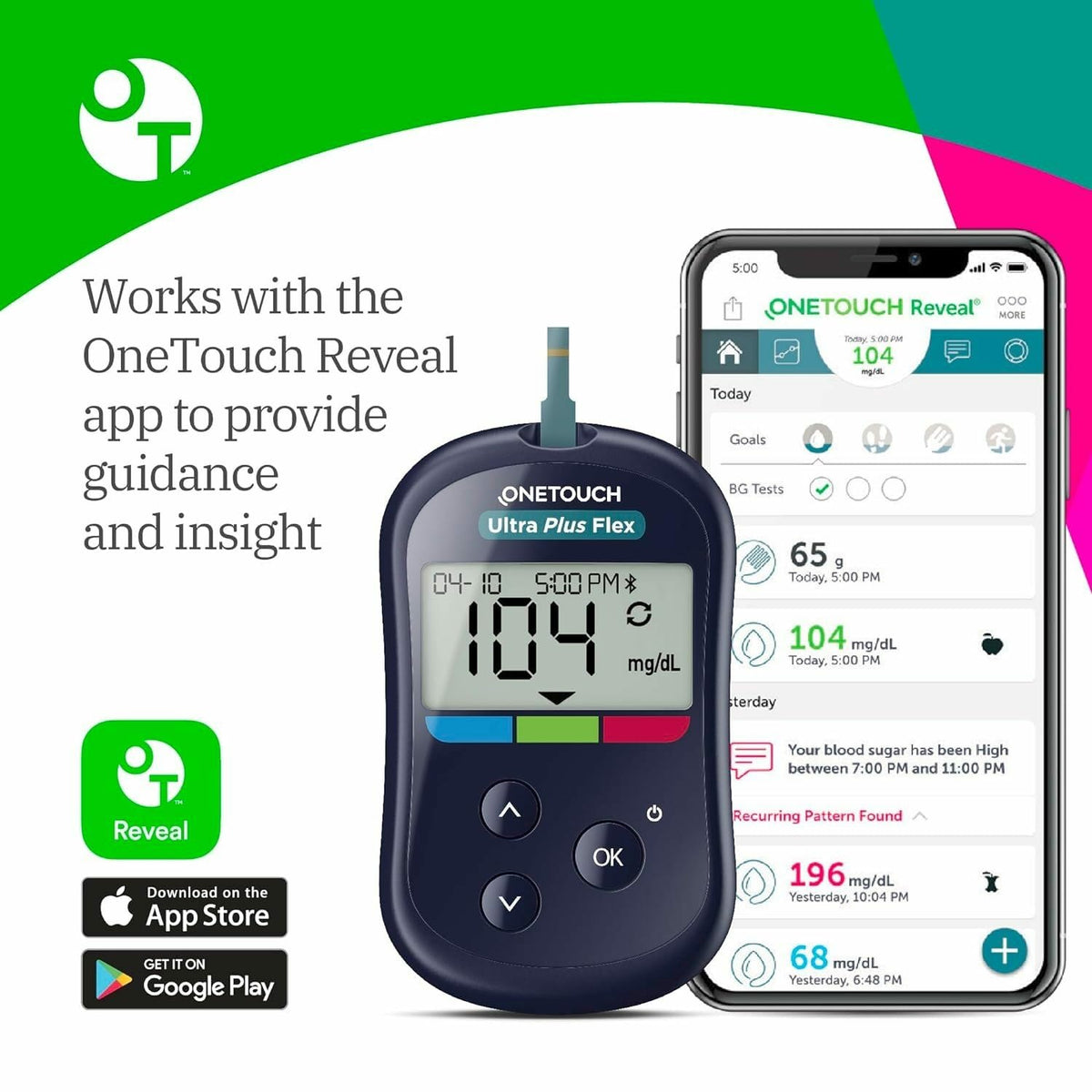 Blood Glucose Test Kit with Meter, Strips, Lancets, Pouch N221
