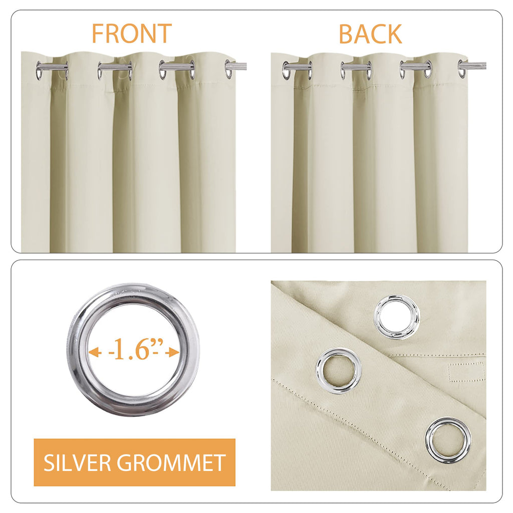 3-in-1 Blackout Room Divider Curtains O1633