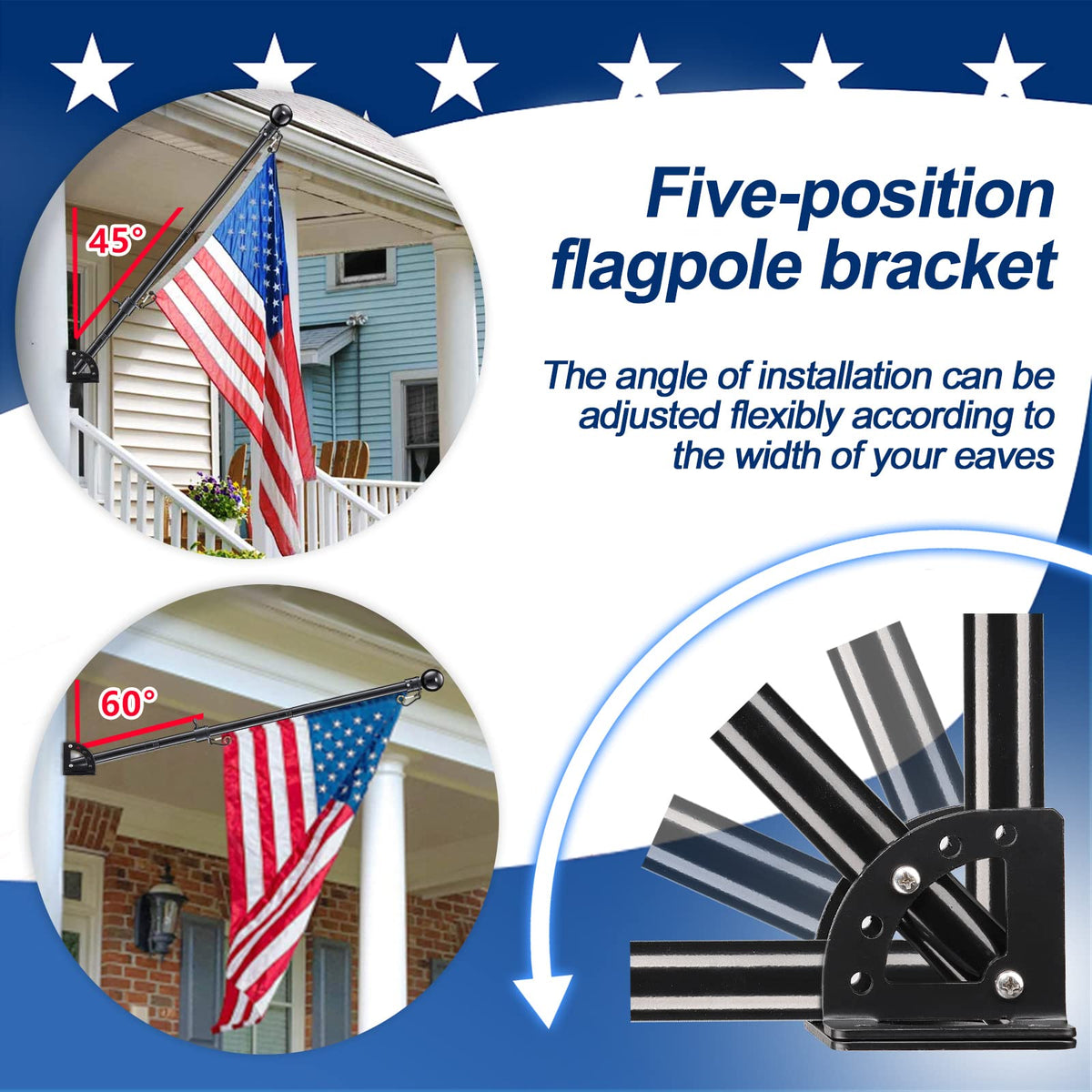 6ft Tangle Free Spinning Flag Pole Kit P856