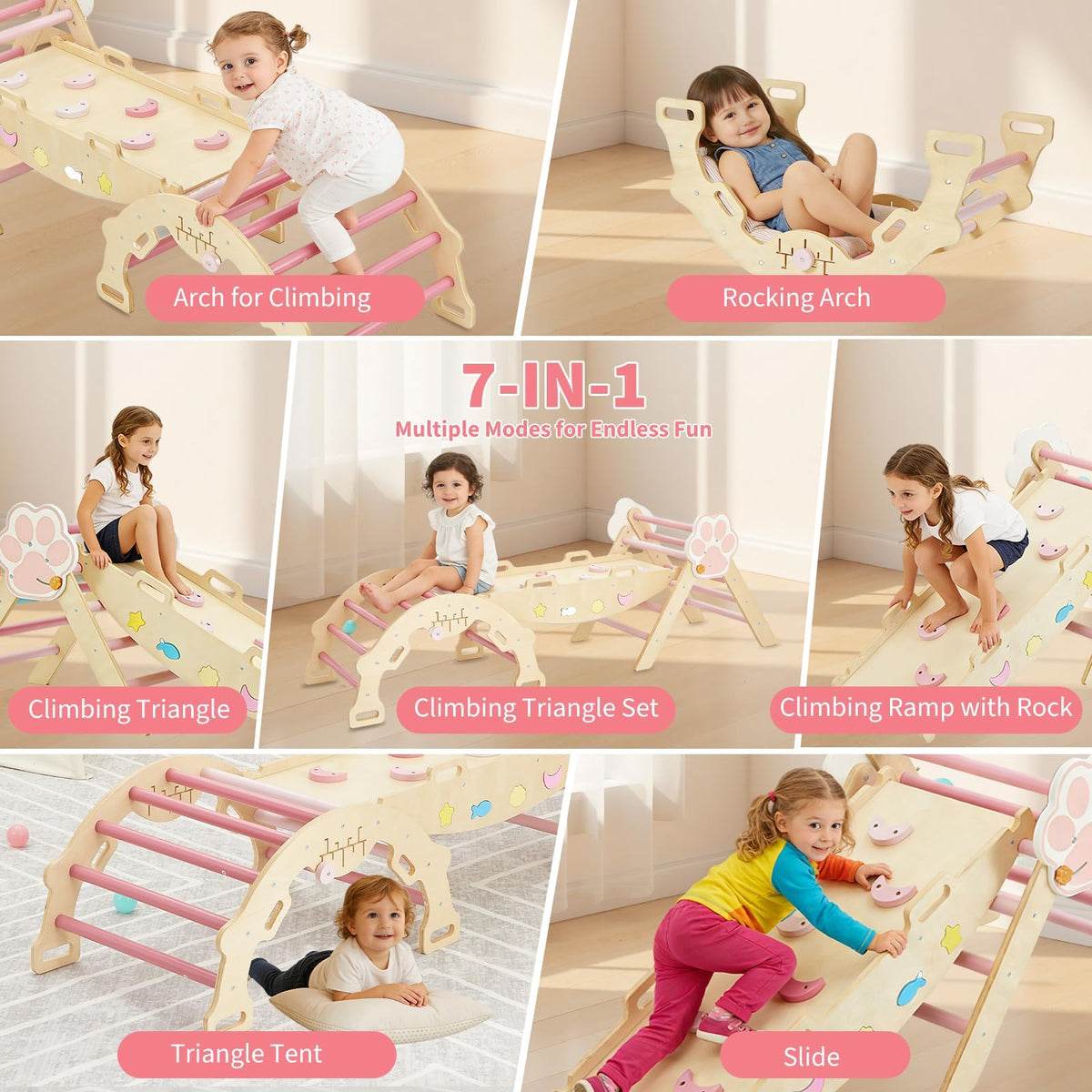 7-in-1 Triangle Climbing Set J177657