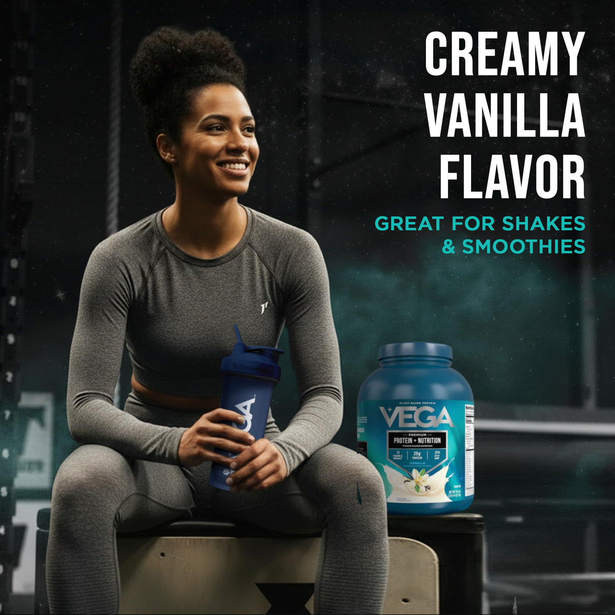 Plant Based Vegan Protein Powder Vanilla 2.3lbs Q509