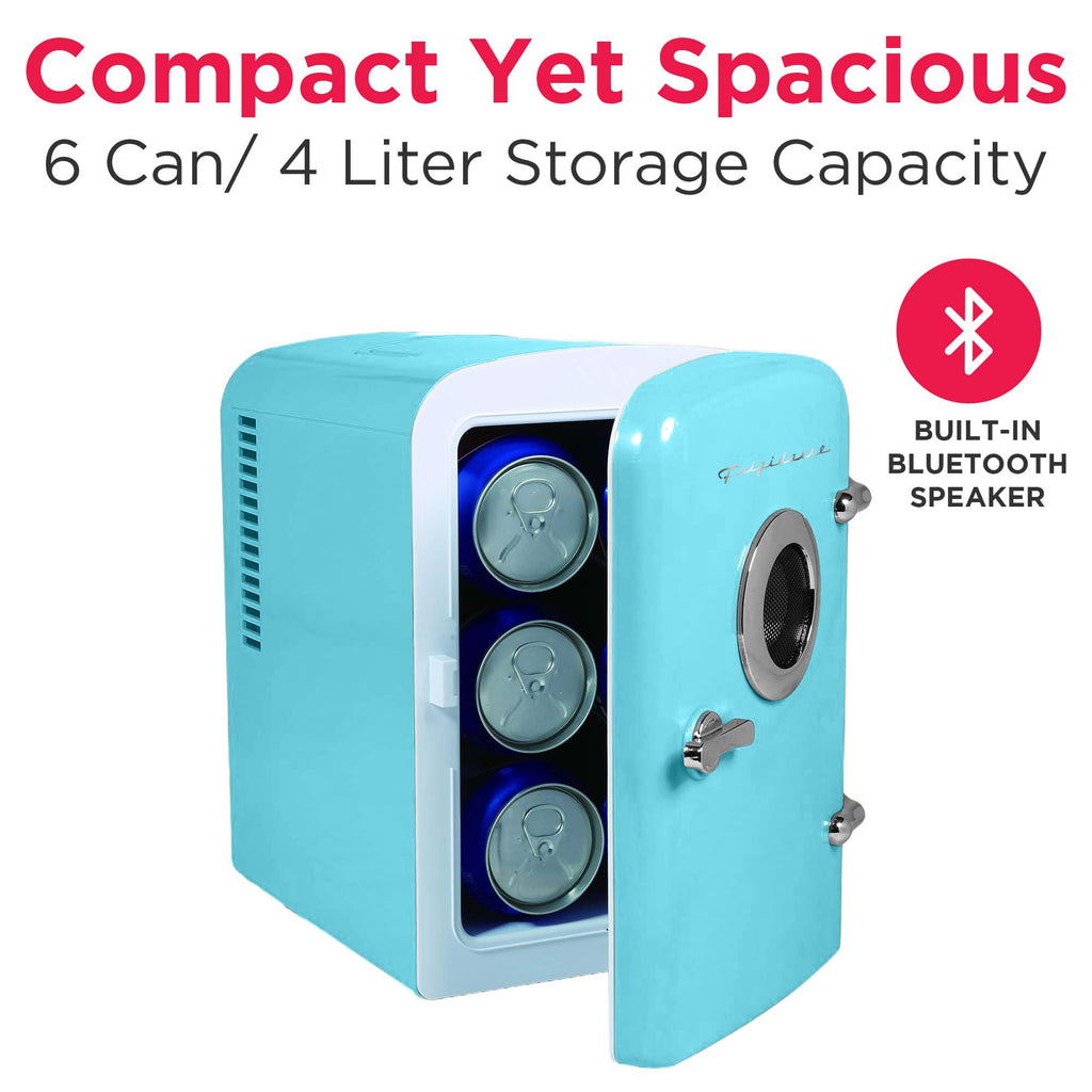 Mini Portable Compact Personal Fridge Cools & Heats, 4 Liter Capacity, Blue B453372