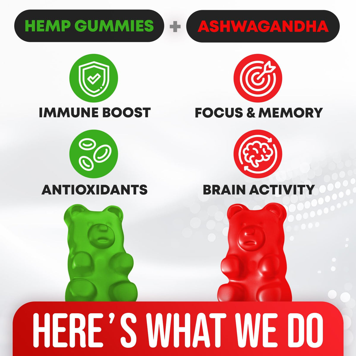 Hemp Gummies Lung Cleanse Supplement 60 Gummies Q831716