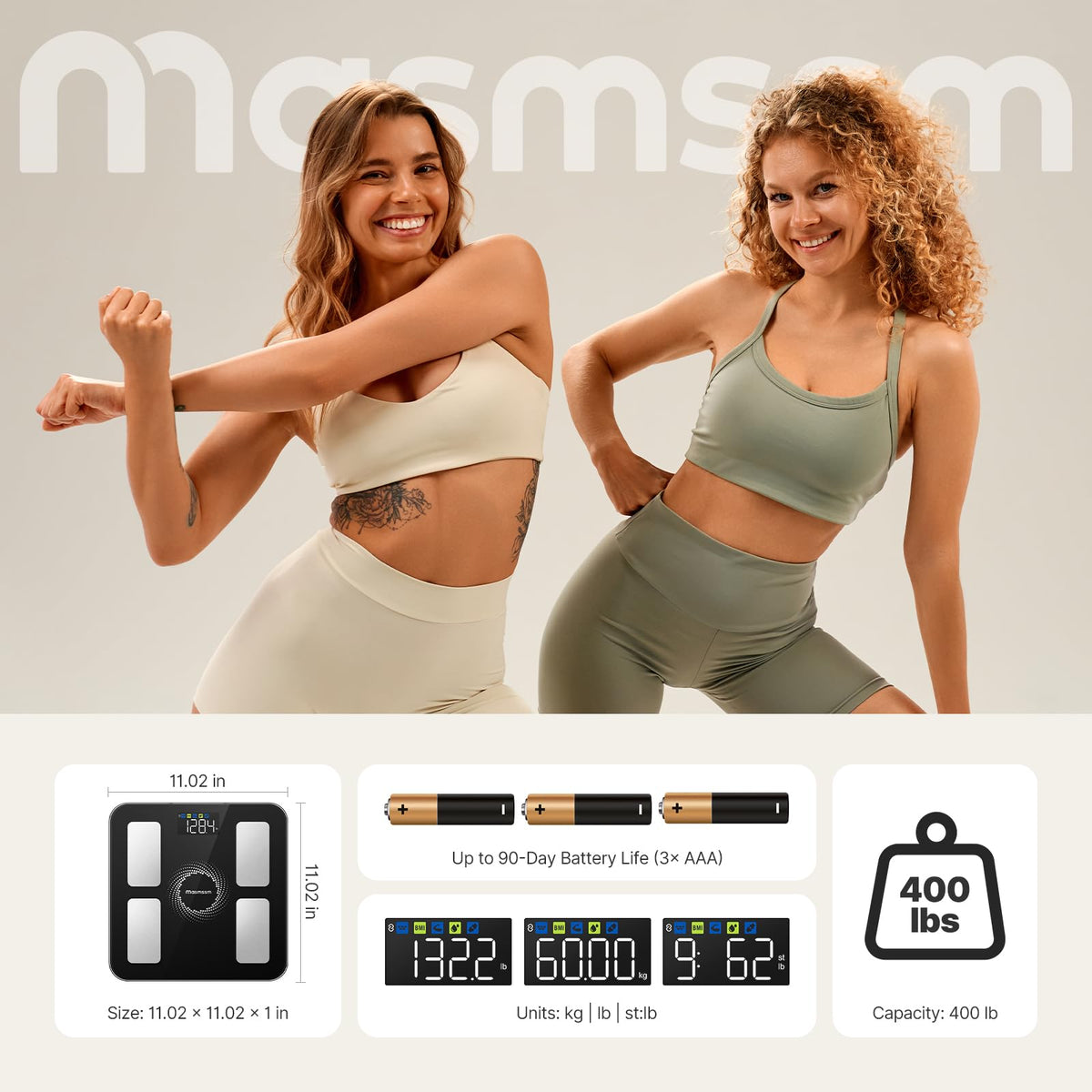 Smart Scale for Body Weight, BMI & Body Fat X317