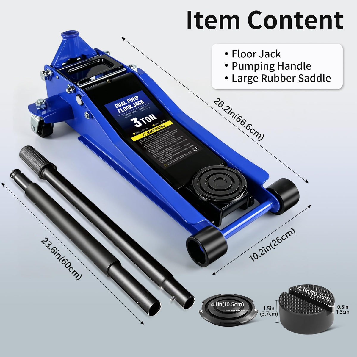 3 Ton Low Profile Hydraulic Floor Jack J4540