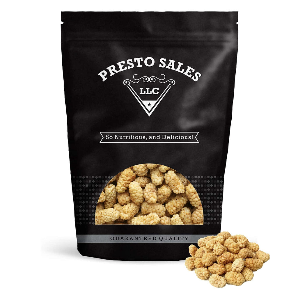 Sun Dried White Mulberries 5 lbs. Resealable Pouch B45760