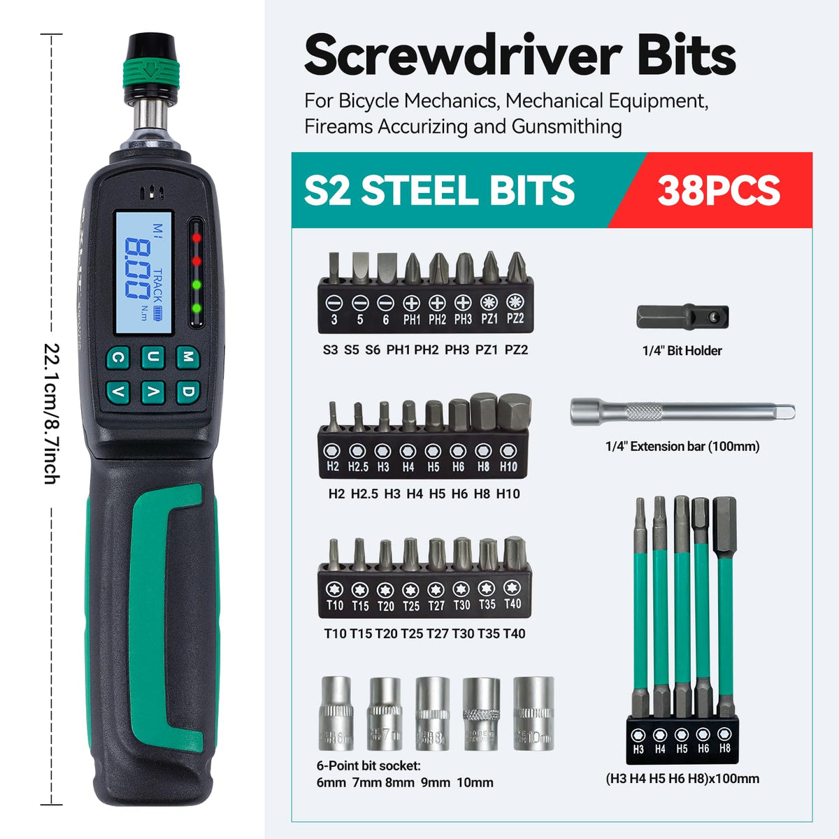 Digital Torque Screwdriver Set E126186