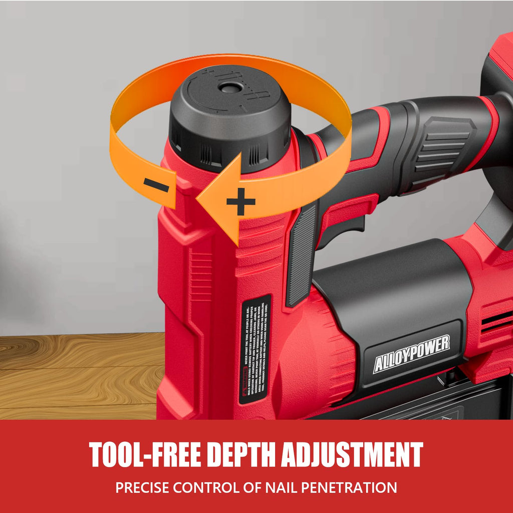 2 in 1 Cordless Brad Nailer and Electric Stapler with Battery and Charger N663