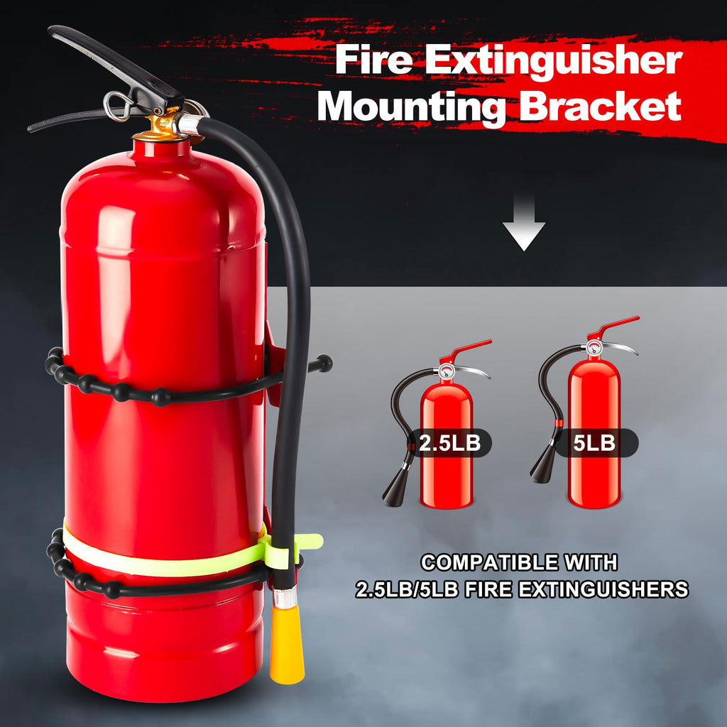 4 Pcs 2.5 Lbs and 5 Lbs Fire Extinguisher Replacement Straps C425