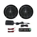6.5 Inch Marine Bluetooth Speakers 2 Way 120W Peak Boat Speakers Pair Black T579041