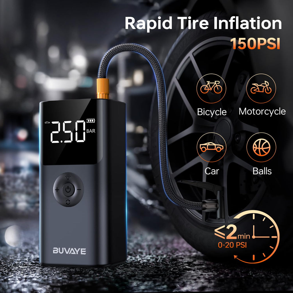 12V Portable Jump Starter with Air Compressor I6689