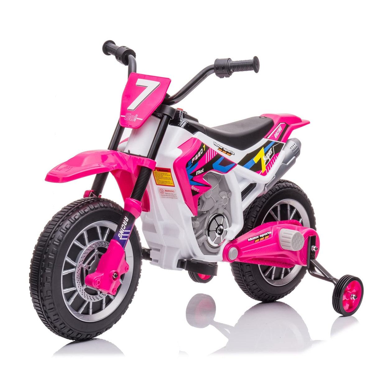 12V Ride On Motorcycle with Training Wheels Y685