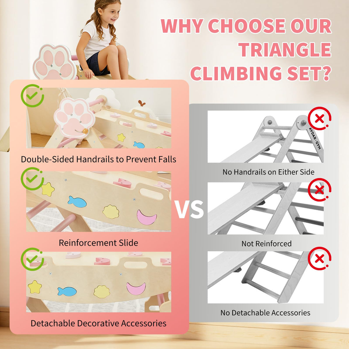 7-in-1 Triangle Climbing Set J177657
