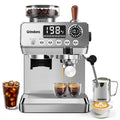 Espresso Machine with Grinder, 20 Bar, Milk Frother U11309