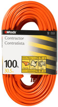 100Ft 12 Gauge 3 Conductor SJTW Orange Extension Cord P648163