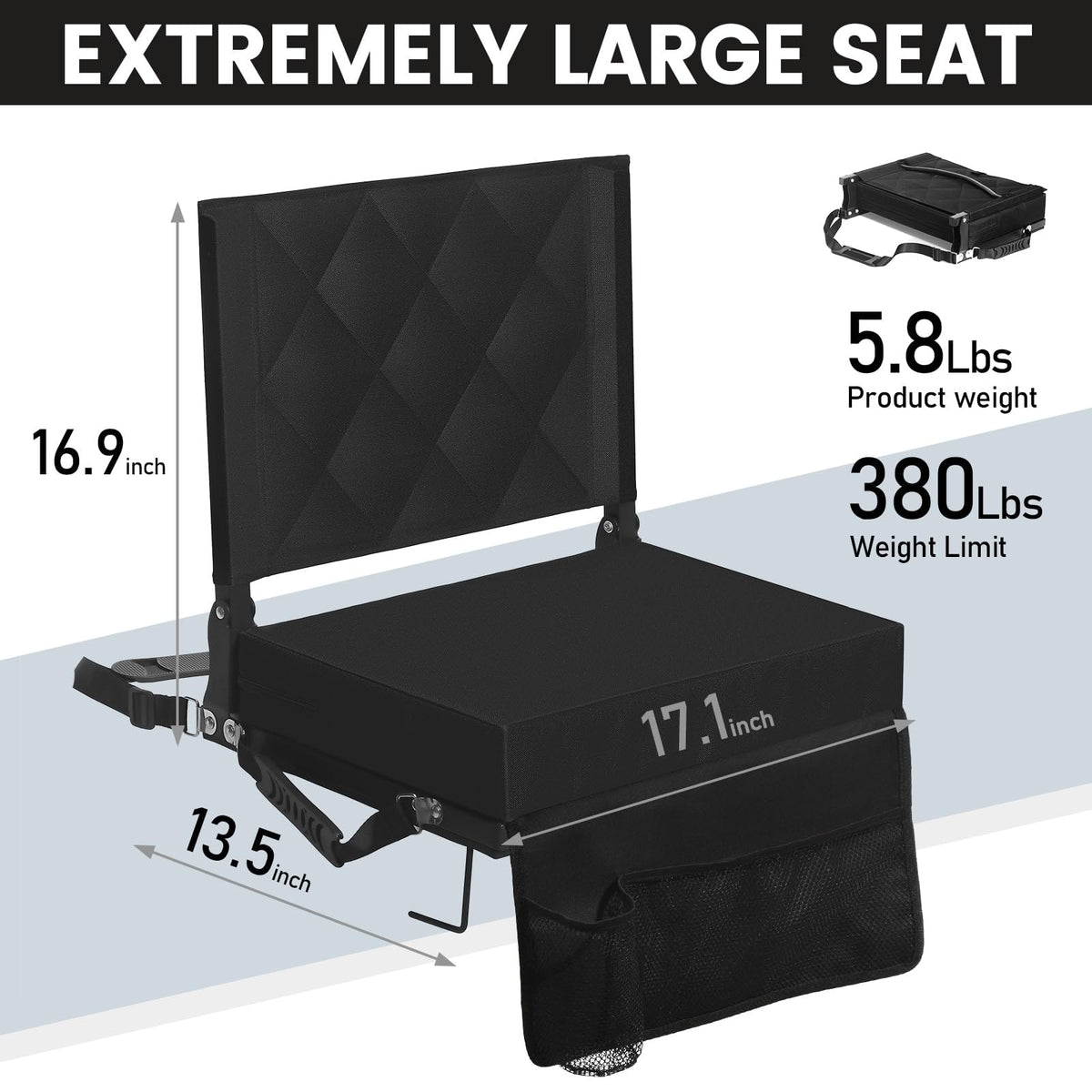 Padded Bleacher Seat Cushion C339