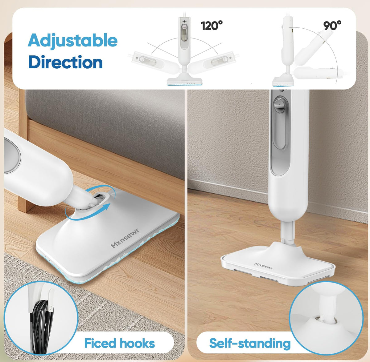 Multi-Functional Steam Mop with 2 Steam Level G9693
