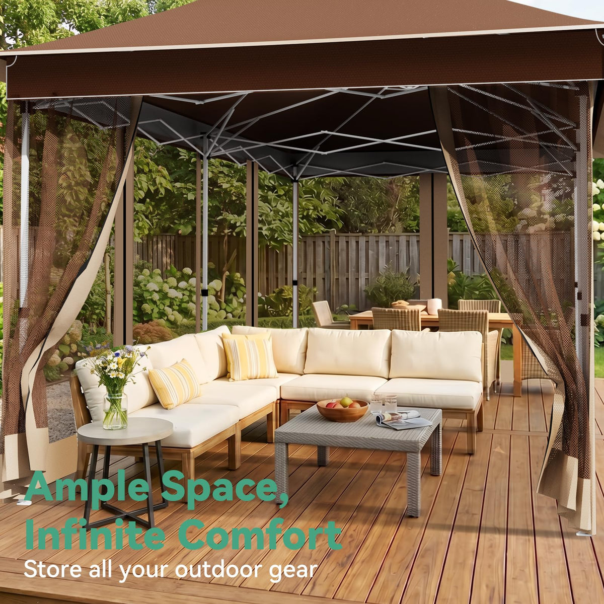 12x20 Pop Up Gazebo with Mosquito Netting O78315