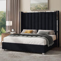 Queen Upholstered Bed Frame with Tall Headboard B37939