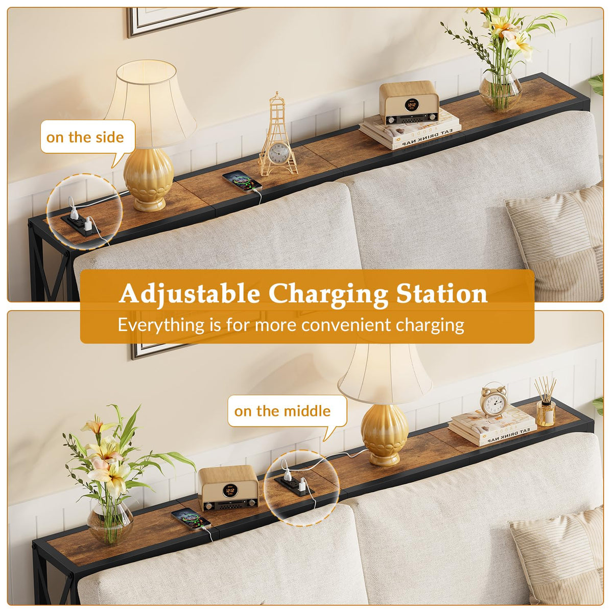 Narrow Console Table with Socket S2886