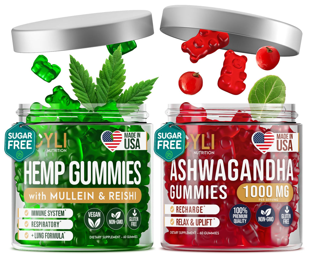 Hemp Gummies Lung Cleanse Supplement 60 Gummies Q831716