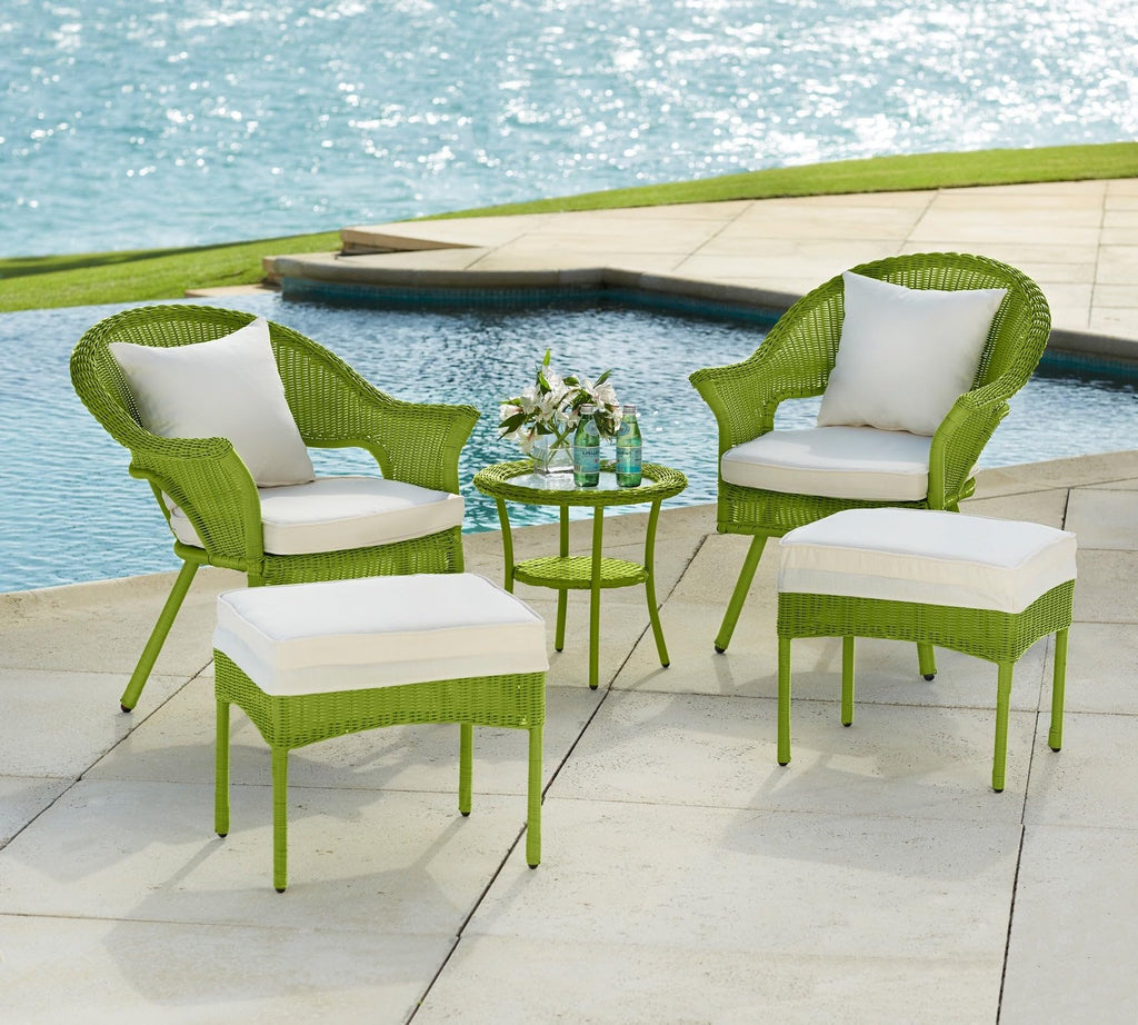 Hand-Woven Resin Wicker Stacking Chair Y491