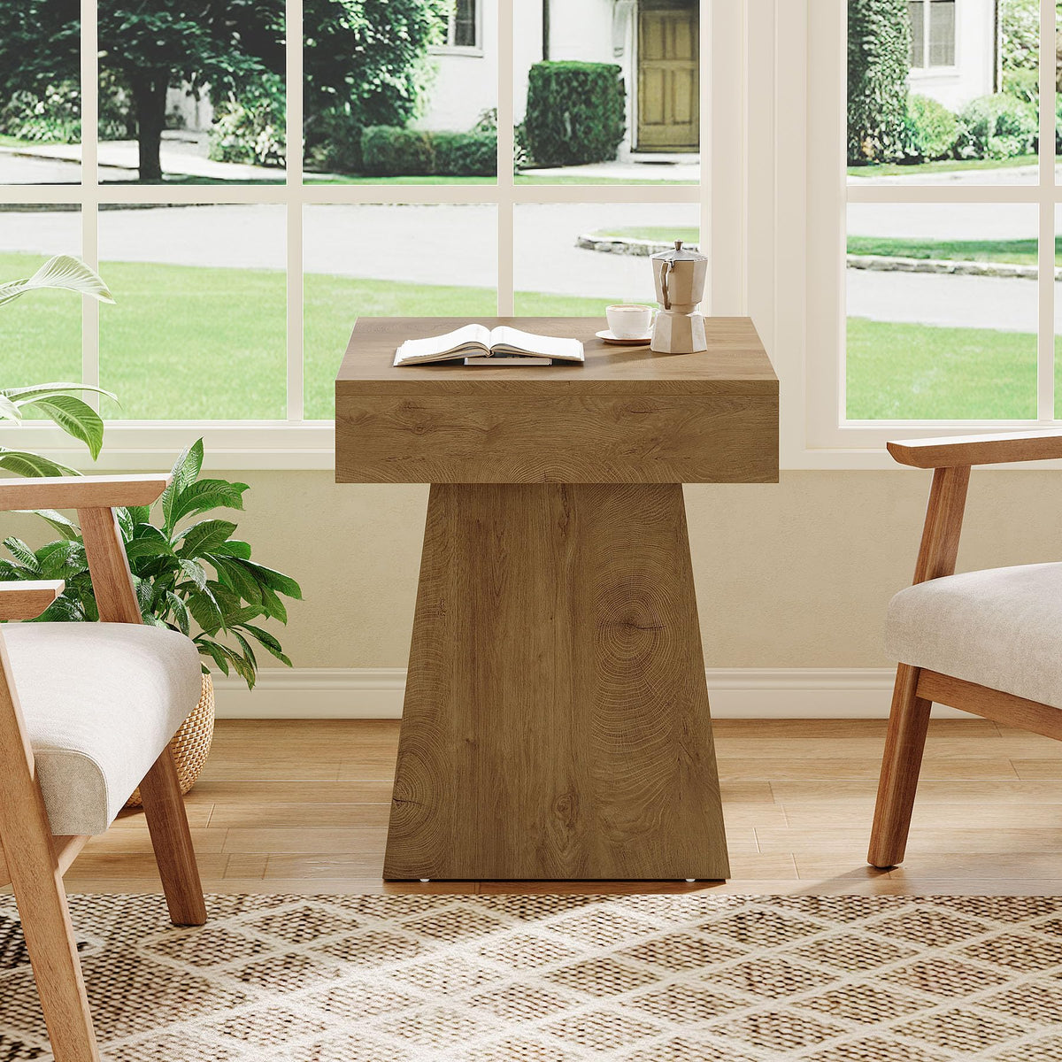Small End Table Set of 2 Light Brown P97775