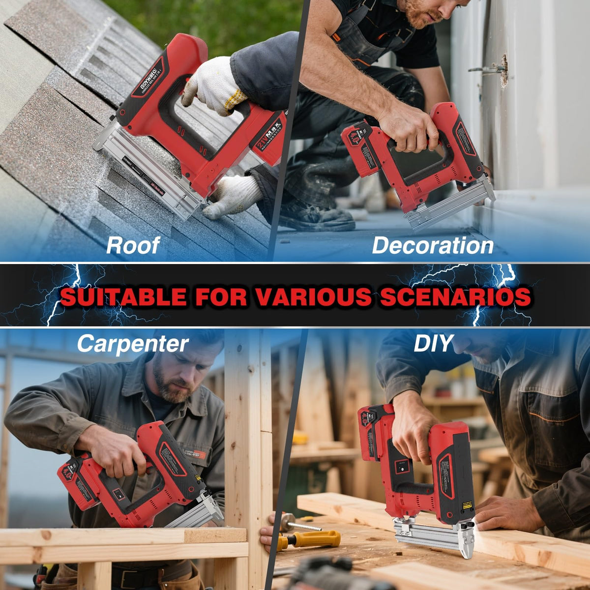 18GA Cordless Stapler Gun E90675