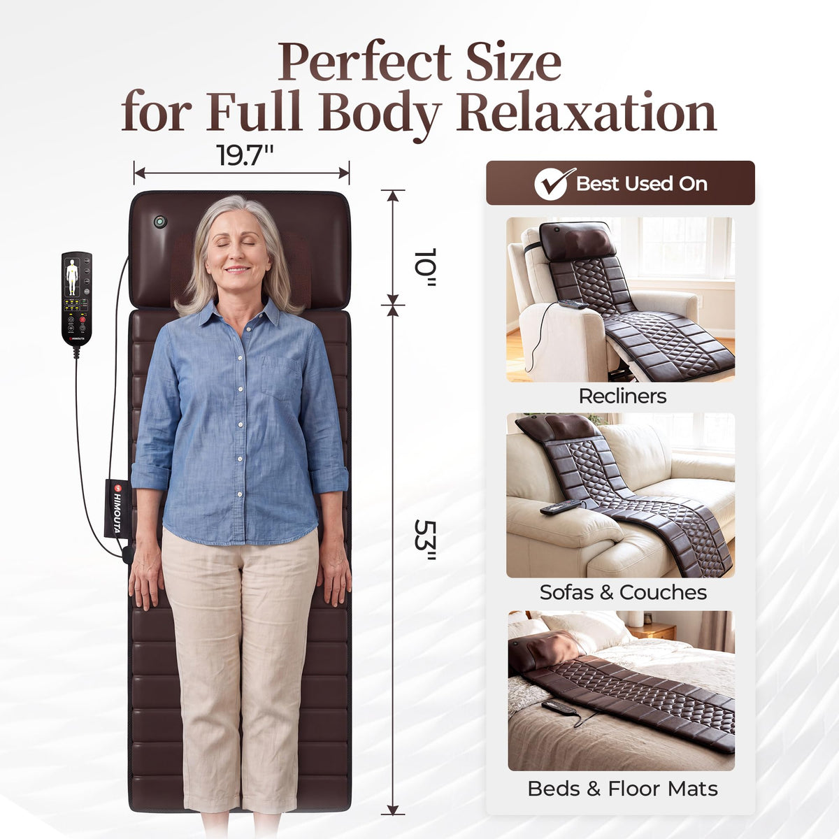 Full Body Massage Mat with Heat Q885