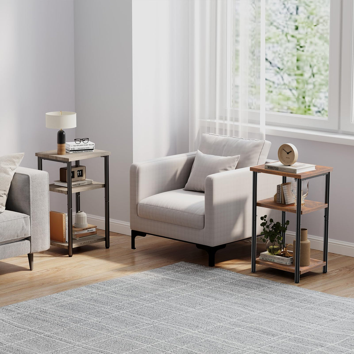 3-Tier Side Tables Set of 2 R356014